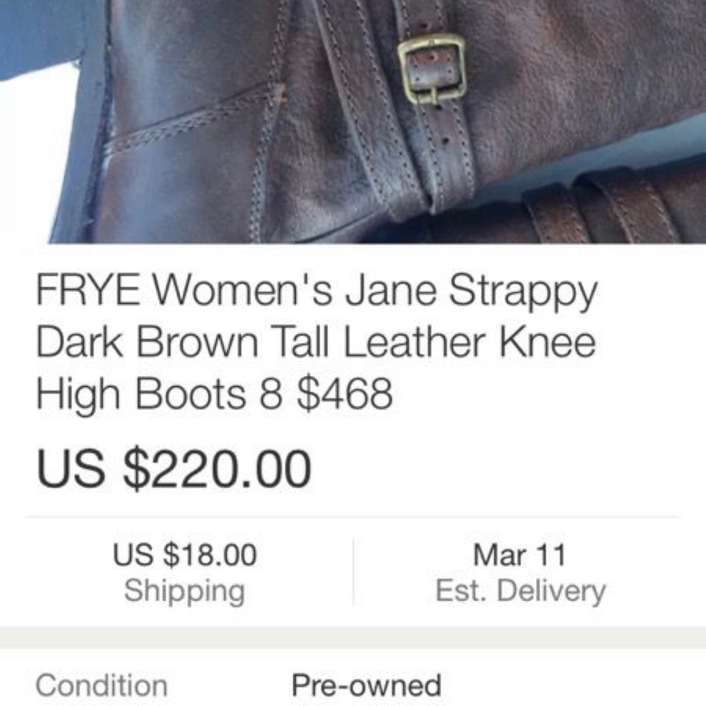 Frye Tall comfortable knee height Fall boots - Picture 7 of 8
